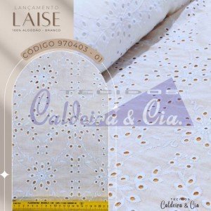 Bordado Laise cor - 01 (Branco)